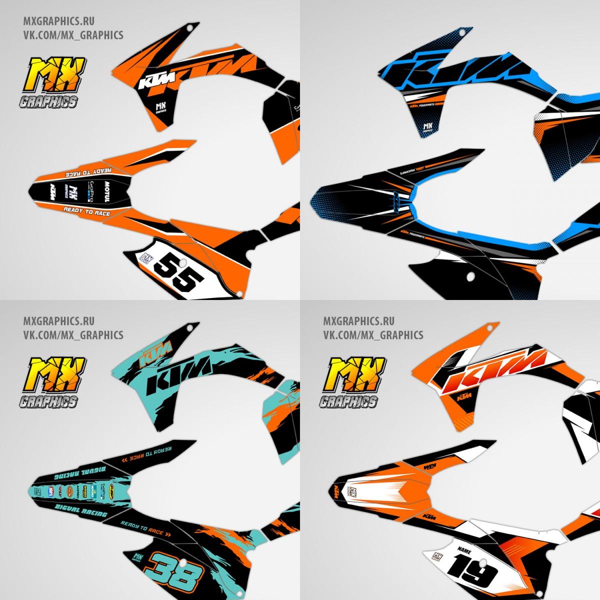 Наклейки (графика) KTM EXC XC XCF 2012-2013