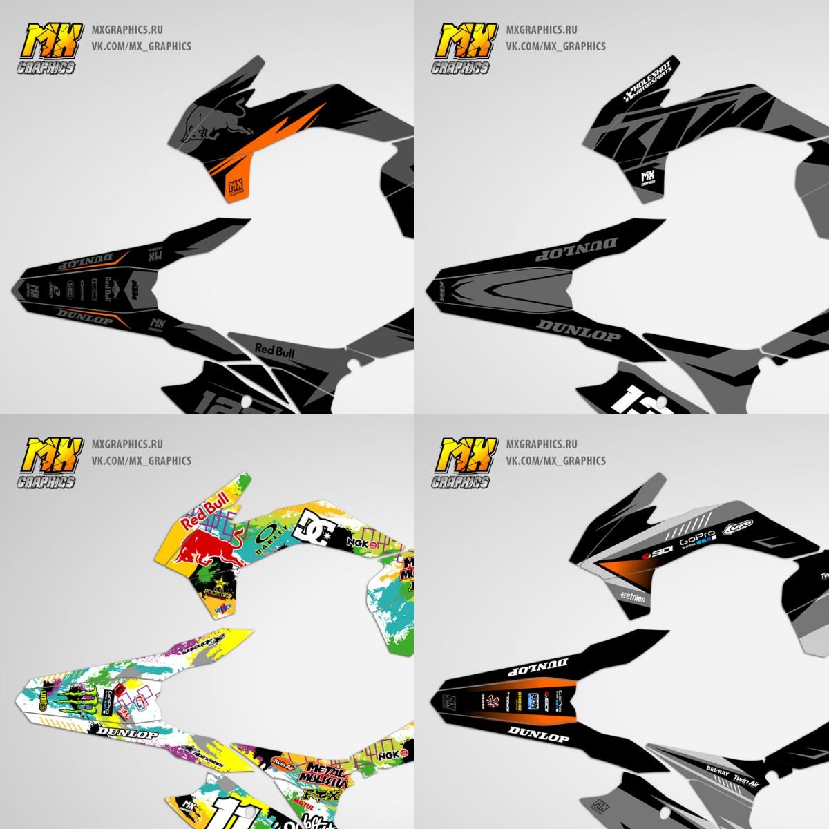 Наклейки (графика) KTM EXC XC 2014-2016