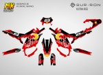 Наклейки на SUR-RON ULTRA BEE. Серия Black RedBull SurRon | MX Graphics мото-графика