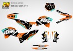Наклейки на кроссовый мотоцикл KTM SX-SXF 2007, 2008, 2009, 2010. Серия Andry | MX Graphics мото-графика