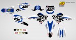 Наклейки на кроссовый мотоцикл Yamaha YZ450F 2014, 2015, 2016, 2017 и YZ250F 2014, 2015, 2016, 2017, 2018. Серия Tyshen | MX Graphics мото-графика
