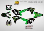 Наклейки на мотоцикл Kawasaki KX250F 2017, 2018, 2019, 2020 MONSTER 2 | MX Graphics мото-графика