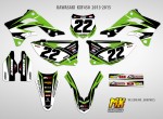 Наклейки на мотоцикл Kawasaki KX450F 2013, 2014, 2015 Classic | MX Graphics мото-графика
