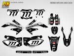 Наклейки на эндуро мотоцикл Honda CRF250X 2004, 2005, 2006, 2007, 2008, 2009, 2010, 2011, 2012, 2013, 2014, 2015, 2016, 2017, 2018, 2019, 2020 Gray | MX Graphics мото-графика
