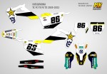 Наклейки на мотоцикл Husqvarna TE FE TX 2020, 2021, 2022, 2023 TC FC 2019, 2020, 2021, 2022 RockStar | MX Graphics мото-графика