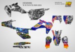 Наклейки на мотоцикл Husqvarna TE FE TX Enduro 2020, 2021, 2022 Abstract | MX Graphics мото-графика