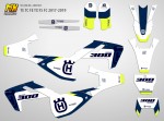 Наклейки на мотоцикл Husqvarna TE TC FE TX FS FC 2017, 2018, 2019 Light FNM300 | MX Graphics мото-графика