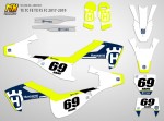 Наклейки на мотоцикл Husqvarna TE TC FE TX FS FC 2017, 2018, 2019 Light Classic | MX Graphics мото-графика