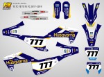 Наклейки на мотоцикл Husqvarna TE TC FE TX FS FC 2017, 2018, 2019 Belray | MX Graphics мото-графика