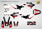 Наклейки на мотоцикл Husqvarna TE 250 310 TC 250 2008, 2009, 2010, 2011, 2012, 2013 серия RBW | MX Graphics мото-графика