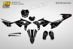 Наклейки на мотоцикл Beta RR 2020, 2021, 2022. Серия WESS Black | MX Graphics мото-графика