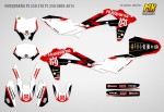 Наклейки на мотоцикл Husqvarna TE 250 310 TC 250 2008, 2009, 2010, 2011, 2012, 2013 серия Scratch | MX Graphics мото-графика