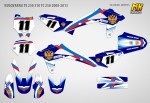 Наклейки на мотоцикл Husqvarna TE 250 310 TC 250 2008, 2009, 2010, 2011, 2012, 2013 серия Russia | MX Graphics мото-графика