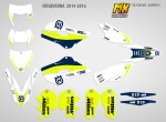 Наклейки Husqvarna TE TC FC FE 125-250 250-350-450 2014-2016 NEON