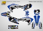 Наклейки на мотоцикл кроссовый Yamaha YZ450F 2018, 2019, 2020, 2021, 2022. Серия DK | MX Graphics мото-графика