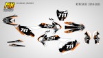 Наклейки на кроссовый мотоцикл KTM SX 85 2018, 2019, 2020, 2021, 2022, 2023, 2024. Серия SKULLS | MX Graphics мото-графика