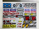Стикерпак Moto Logo-3. Набор мотостикеров (наклеек) формата А3 | MX Graphics мото-графика