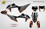 Наклейки на эндуро и кроссовые мотоциклы KTM SX-SXF 2019, 2020, 2021, 2022 EXC 2020, 2021, 2022 2Gray | MX Graphics мото-графика