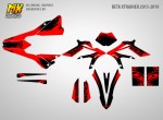 Наклейки на мотоцикл Beta Xtrainer 2015, 2016, 2017, 2018, 2019. Серия Red Squall | MX Graphics мото-графика