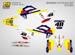 Наклейки на кроссовые мотоциклы Husqvarna TC FC TX 2023. Серия RedBull IceOne | MX Graphics мото-графика