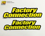 Наклейки Factotory Connection Yellow на перья вилки | MX Graphics мото-графика