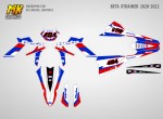 Наклейки на мотоцикл Beta XTrainer 2020, 2021, 2022. Серия Russia | MX Graphics мото-графика