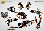 Наклейки на кроссовый мотоцикл KTM SX-SXF 2013, 2014, 2015. Серия SKULLS | MX Graphics мото-графика