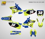 Наклейки на мотоцикл Yamaha YZ-125 YZ-250 2015, 2016, 2017, 2018, 2019, 2020, 2021. Серия Etnies | MX Graphics мото-графика