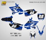 Наклейки на мотоцикл кроссовый Yamaha YZ-125 YZ-250 2015, 2016, 2017, 2018, 2019, 2020, 2021. Серия New Classic | MX Graphics мото-графика