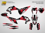 Наклейки на эндуро и кроссовый мотоцикл KTM SX-SXF 2019, 2020, 2021, 2022 EXC 2020, 2021, 2022, 2023. Серия RG-GrenzGaenger | MX Graphics мото-графика