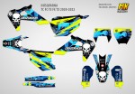 Наклейки на мотоцикл Husqvarna TC FC TE FE TX 2020, 2021, 2022 GrenzGaenger Green | MX Graphics мото-графика