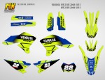 Наклейки на мотоцикл Yamaha WR 250X 250R 2008, 2009, 2010, 2011, 2012, 2013, 2014, 2015. Серия Etnies | MX Graphics мото-графика
