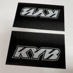 Наклейки на вилку KYB (в обхват пера). Серия GRAY | MX Graphics мото-графика