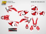 Наклейки для эндуро мотоцикла Honda CRF450X 2005, 2006, 2007, 2008, 2009, 2010, 2011, 2012, 2013 GrenzGaenger RW | MX Graphics мото-графика