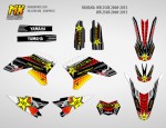 Наклейки на мотоцикл Yamaha WR 250X 250R 2008, 2009, 2010, 2011, 2012, 2013, 2014, 2015. Серия RockStar | MX Graphics мото-графика