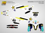 Наклейки на кроссовые мотоциклы Husqvarna TC FC TX 2023. Серия RockStar | MX Graphics мото-графика