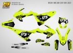 Наклейки на мотоцикл Rieju MR 300, 250, 200 2021. Серия HYB | MX Graphics мото-графика