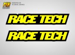 Наклейки RACE TECH на перья вилки | MX Graphics мото-графика