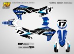 Наклейки на мотоцикл кроссовый Yamaha YZ450F 2018, 2019, 2020, 2021, 2022. Серия KIVA 21 | MX Graphics мото-графика