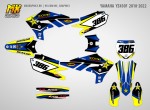 Наклейки на мотоцикл кроссовый Yamaha YZ450F 2018, 2019, 2020, 2021, 2022. Серия Rockstar | MX Graphics мото-графика