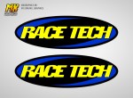 Наклейки RACE TECH Logo (20x6.4см) на перья вилки | MX Graphics мото-графика