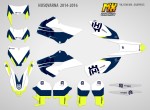 Наклейки Husqvarna TE TC FC FE 125-250 250-350-450 2014-2016 Neon-W