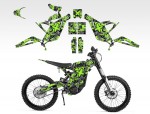 Наклейки Green X-Camo на Sur-Ron Light bee X/L1e S | MX Graphics мото-графика