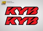 Наклейки KYB Red на перья вилки | MX Graphics мото-графика