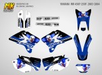 Наклейки на мотоцикл эндуро Yamaha WR 450F-250F 2003, 2004. Серия Evil Clown | MX Graphics мото-графика