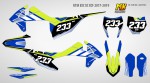 Наклейки на кросс-эндуро мотоцикл KTM EXC XC XCF 2017, 2018, 2019. Серия GB-Neon | MX Graphics мото-графика