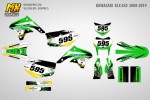 Наклейки на мотоцикл Kawasaki KLX 450 2008, 2009, 2010, 2011, 2012, 2013, 2014, 2015, 2016, 2017, 2018, 2019 AnswerRaicing | MX Graphics мото-графика