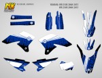 Наклейки на мотоцикл Yamaha WR 250X 250R 2008, 2009, 2010, 2011, 2012, 2013, 2014, 2015. Серия Lines | MX Graphics мото-графика