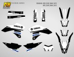 Наклейки на мотоцикл Yamaha WR 250X 250R 2008, 2009, 2010, 2011, 2012, 2013, 2014, 2015. Серия BlackWB | MX Graphics мото-графика