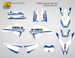 Наклейки на мотоцикл Yamaha WR 250X 250R 2008, 2009, 2010, 2011, 2012, 2013, 2014, 2015. Серия WhiteB Blue | MX Graphics мото-графика